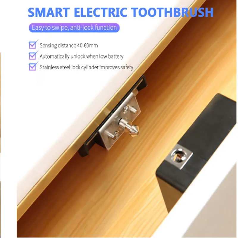 Smart invisible drawer lock Smart cabinet locker lock IC/ID card Electronic furniture wooden door lock