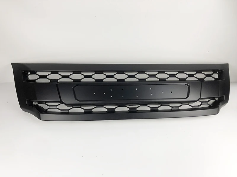 Fit For NAVARA NP300 D23 2015-2018 Front Racing Radiator Grills Grille Matte Black Abs Mask LED Grille