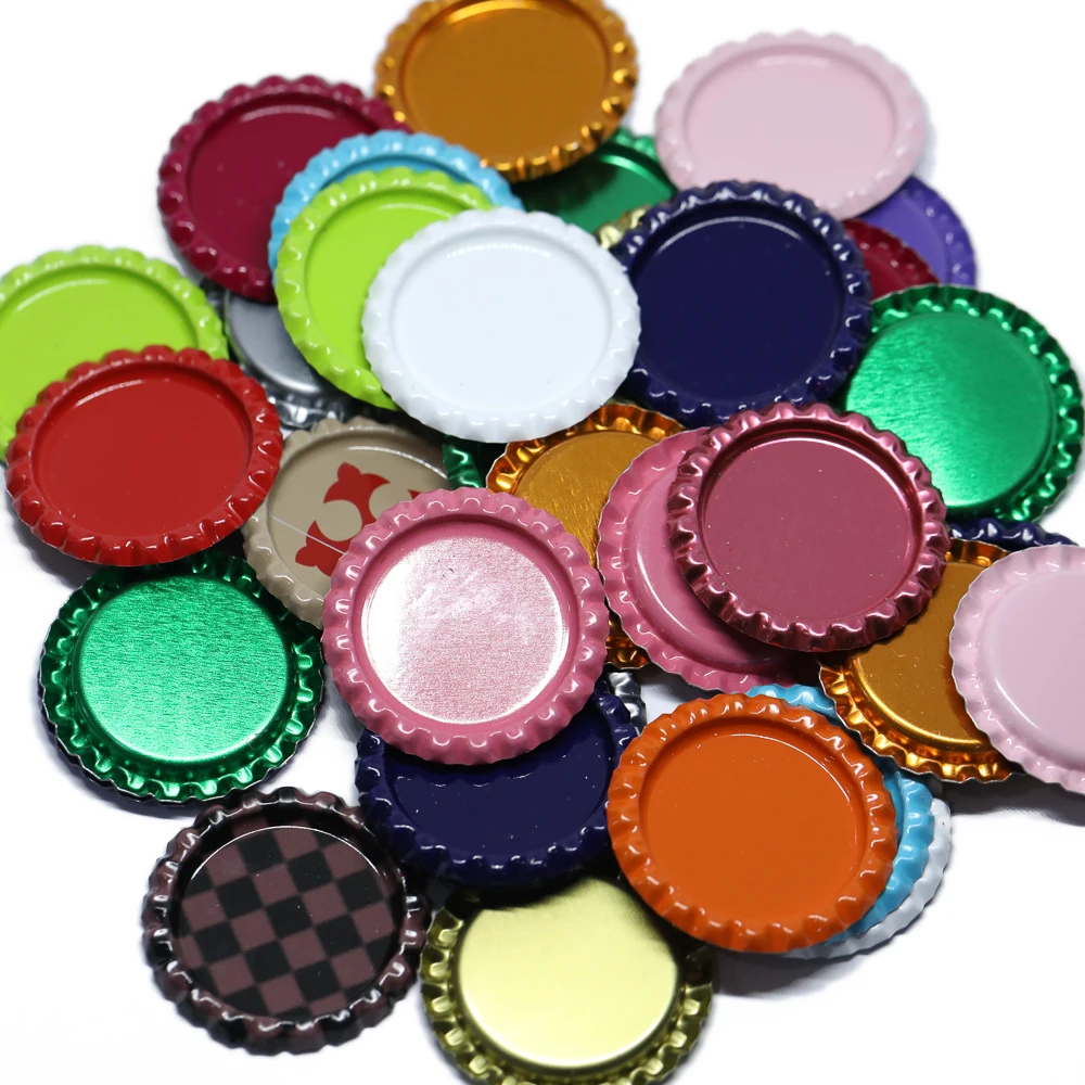 20 pcs/pack Color beer bottle cap For DIY craft Cabochon base Creative decoration Handmade jewelry Finding