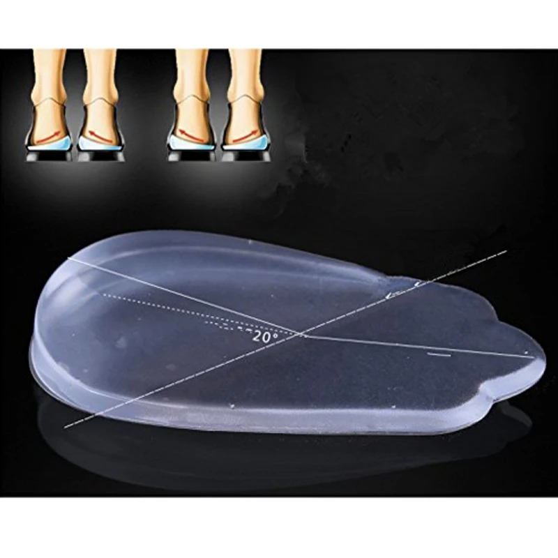 1Pair Orthopedic Insoles Shoe Inserts for Women/Men Medial & Lateral Heel Wedge Lift Silicone Pads Corrective O/X Type Leg