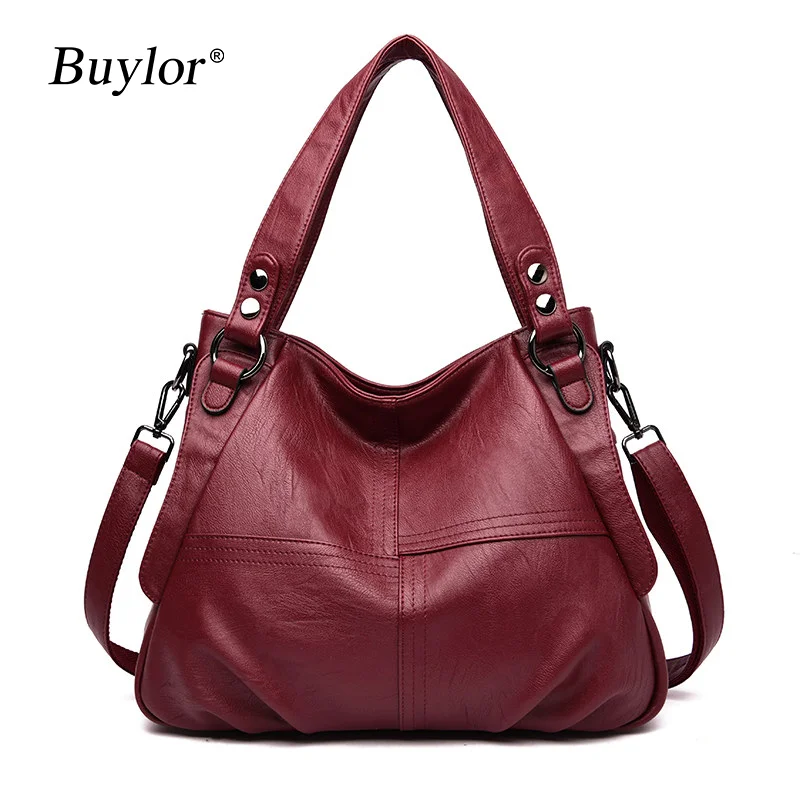 Buylor 2024 Women Handbags Luxury Designer Crossbody Bags Large Capacity Casual Shoulder Messenger Bags Pu Leather Tote Bag