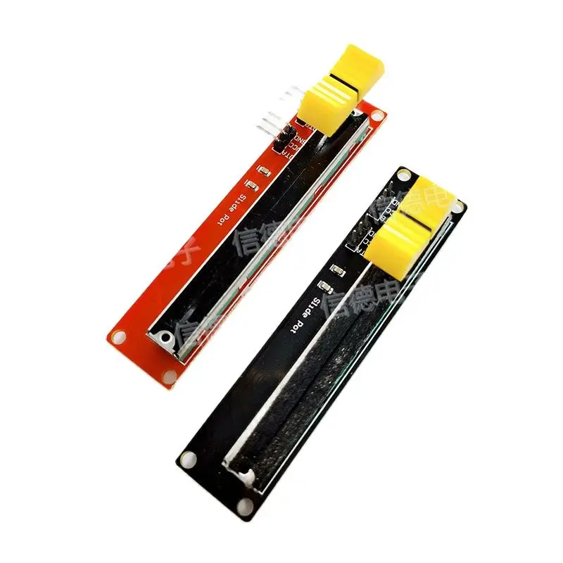 Potenciômetro deslizante eletrônico do ajuste da placa vermelha/quadro-negro dos blocos de construção