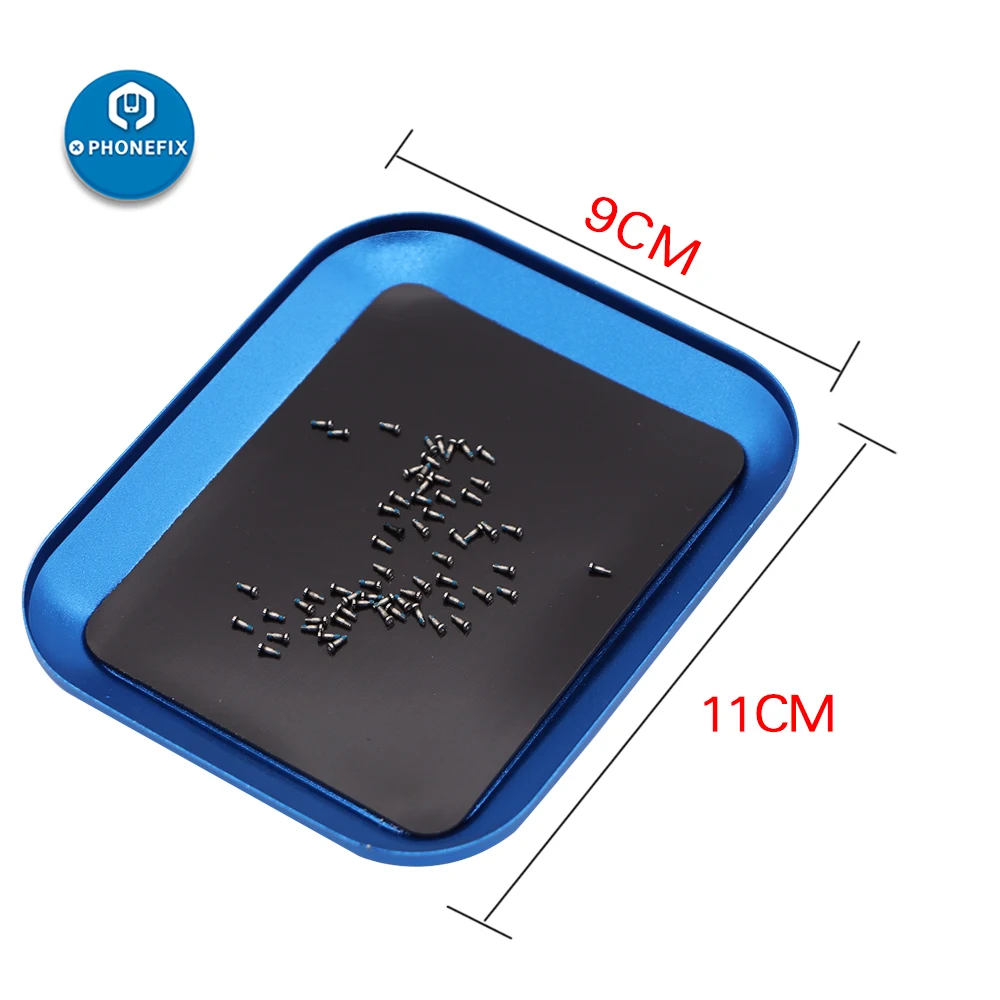 M105 Magnetic Screw Storage Box Aluminum Alloy Tray Pad Electronic Parts Container for Phone RC Crawler Car Drone Repair Tool