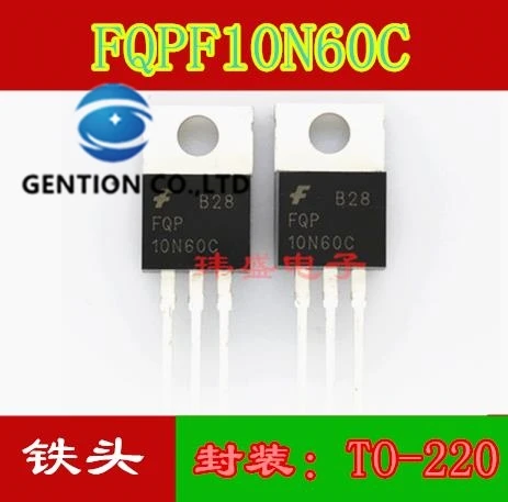 10PCS FQP10N60C steel-toed 10N60 10A 600V TO-220 FQP10N60C in stock 100% new and original