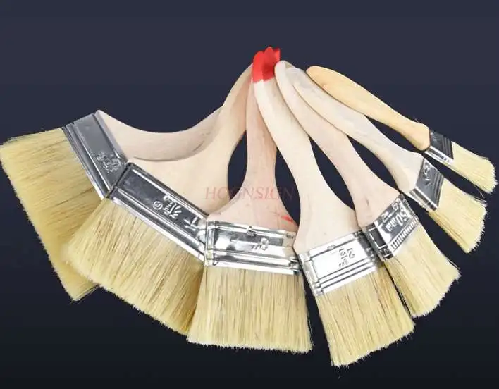 Paint brush hair brush soft fur cleaning brown hair brush barbecue waterproof household cleaning bristle paint brush