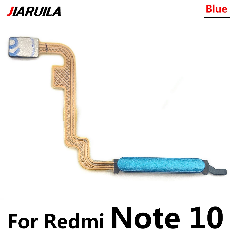 Botón de inicio para Xiaomi Redmi Note 10 Pro 10 11S 5G, Sensor de identificación táctil con huella dactilar, Cable flexible, pieza de repuesto,