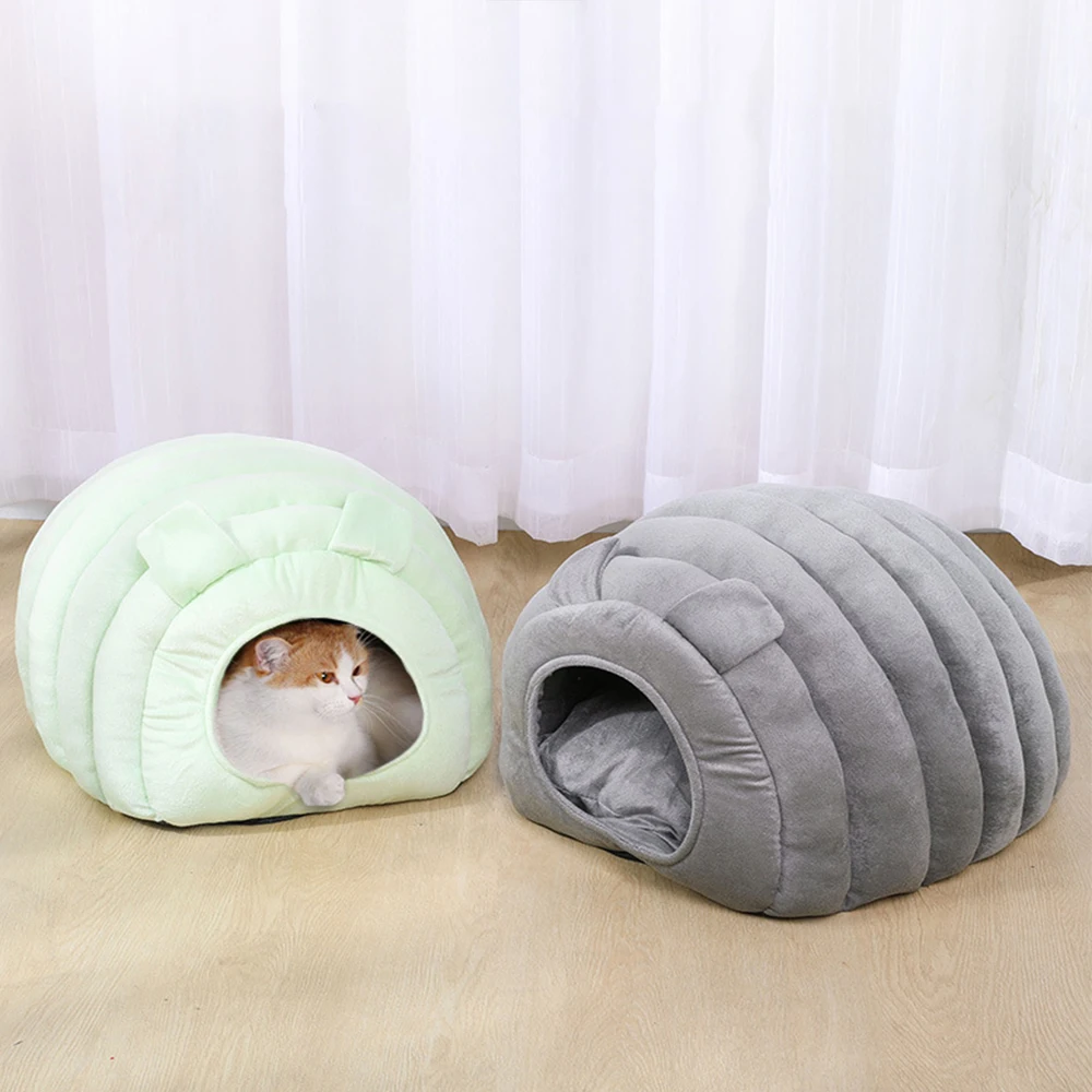 

Cat House Pet Dogs Bed Semi-Enclosed Cave Nest Sleeping Bag Cute Caterpillar Design Bed Winter Warm Soft Sofa Mat Dog Supplies