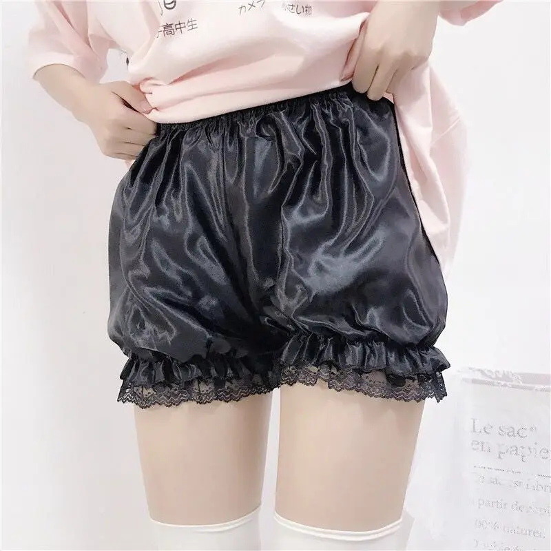 Lolita Shorts Bloomers Under Skirt Sexy Lace Anti Chafing Thigh Safety Shorts Ladies Pants Underwear Large Size Safety Pants