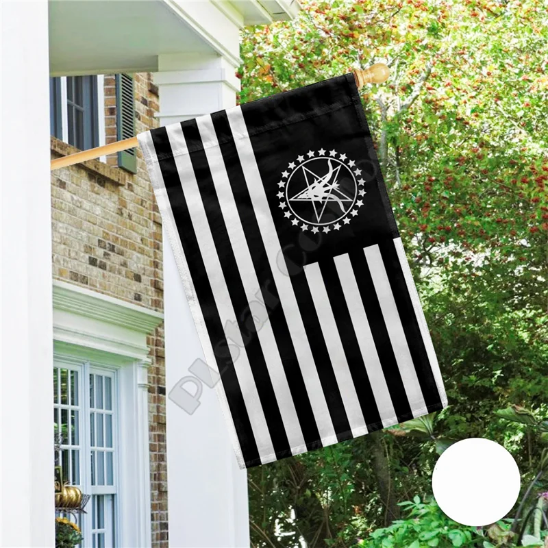 The Satanic Flag 3D Full Printing Garden Flags Hanging House Decoration Double-sided Printing 05