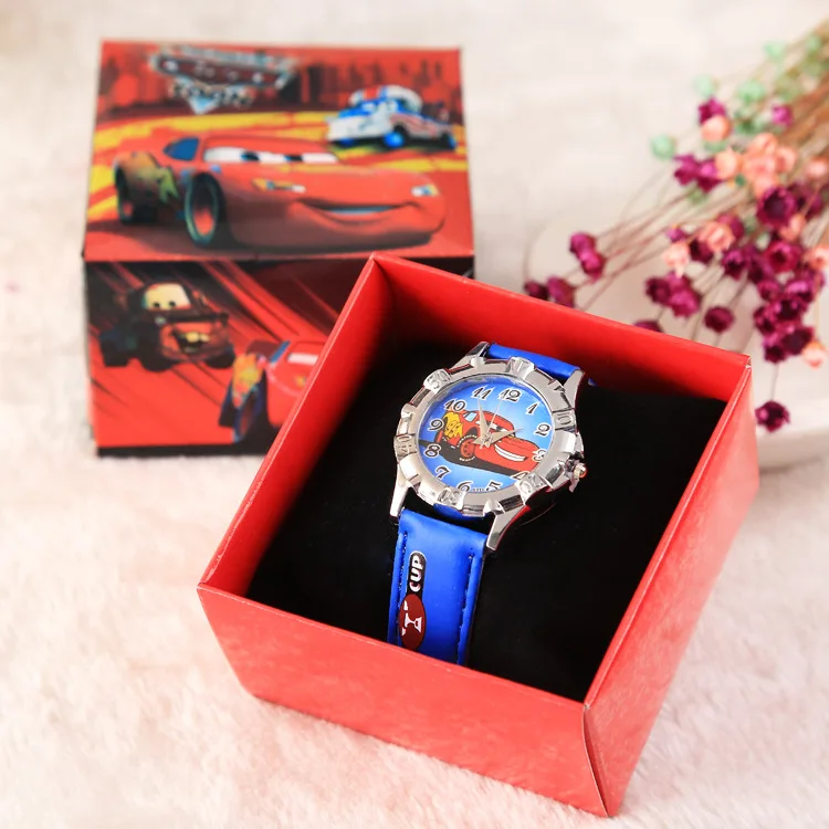 Disney Cars Kids Watch Cars Marvel Spiderman Toy Story Anime Figure Children Cartoon Quartz Watches Iron man Toys Gifts with Box