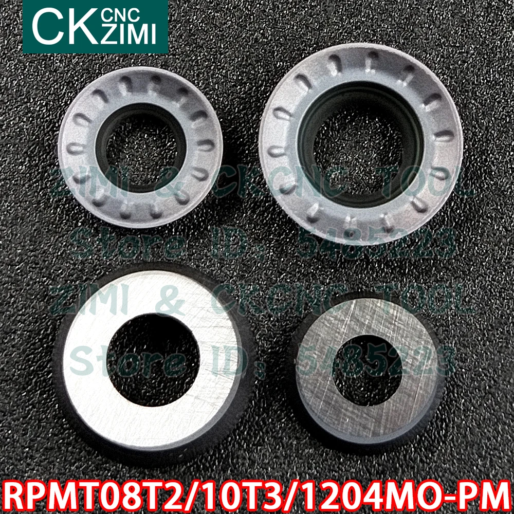 超硬フライスインサートRPMT08T2MO-PM RPMT10T3MO-PM RPMT1204MO-PM zm2125,ステンレス鋼用CNC切削工具rpmt