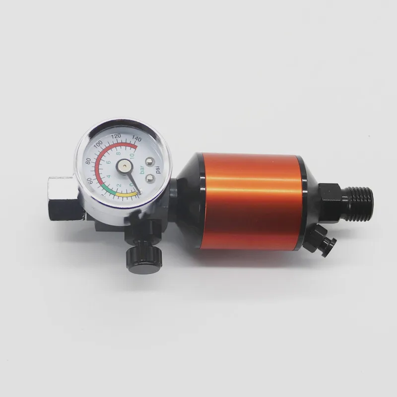 Air Regulator with Air Filter Spray Gun Air Regulator Gauge Air Spray In-Line Water Trap Filter Tools Paint Spray Gun Regulator