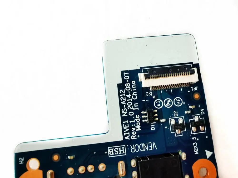 레노보 E450 E450C E455 용 오리지널 USB 보드 오디오 보드, E450 E450C E455 AIVE1 NS-A212 테스트 완료, 무료 배송