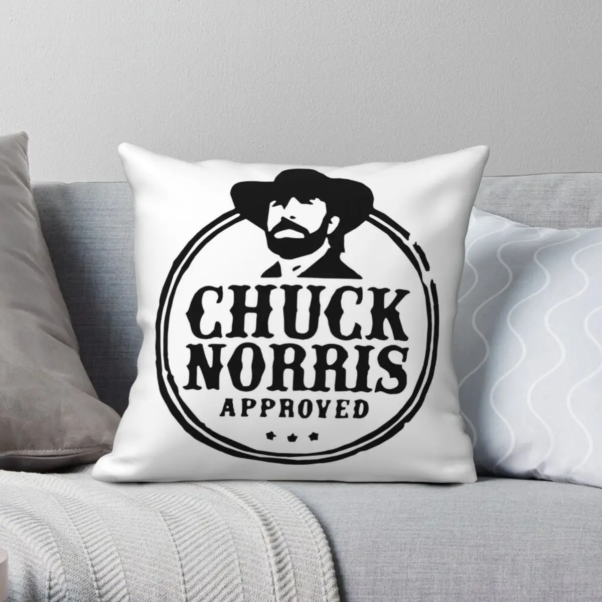 Chuck Norris Pillowcase Polyester Linen Velvet Printed Zip Decor Pillow Case Home Cushion Cover 18