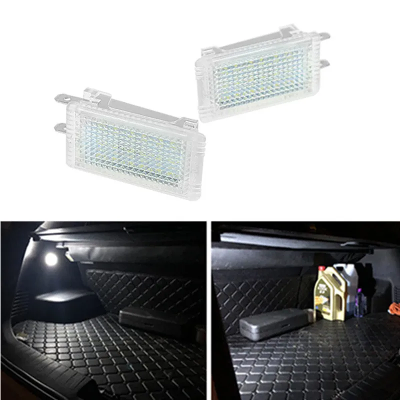 2Pcs LED Trunk Luggage Compartment Light Interior Lamp For Porsche 911 964 986 987 996 993 997 GT Carrera Boxster Cayman Carrera