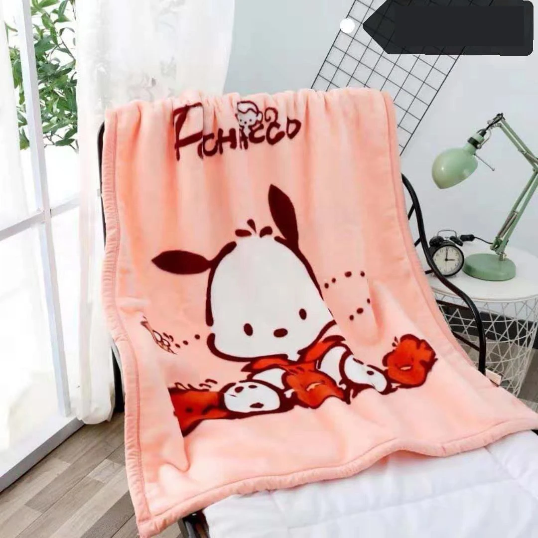 1 PC Children Winter Double Layer Thickened Warm Blanket Multipurpose Cute Printing Plush Blanket Baby Kindergarten Nap Blanket