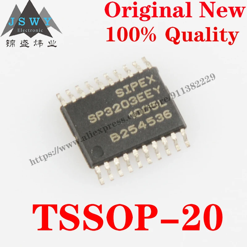 10~100 PCS SP3203EEY TSSOP-20 SP3203 Semiconductor Interface IC RS-232 Interface IC Chip with for module arduino Free Shipping