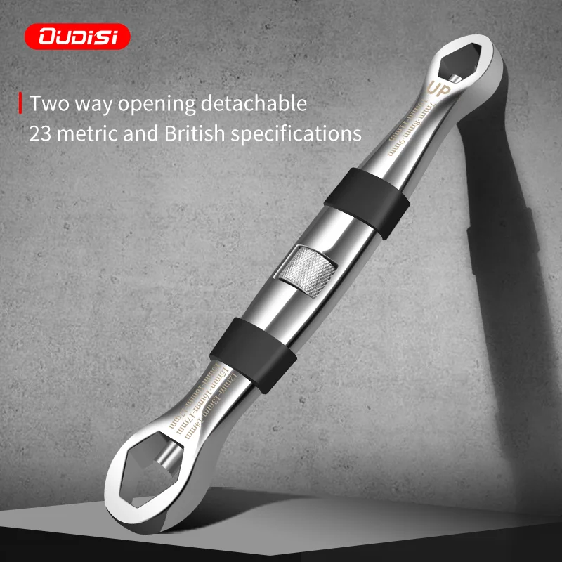 23 in 1 Adjustable Multi Functional Flexible Type Wrench 1/4 Inch -3/4 Inch, 7-19 Mm Adjustable Wrench