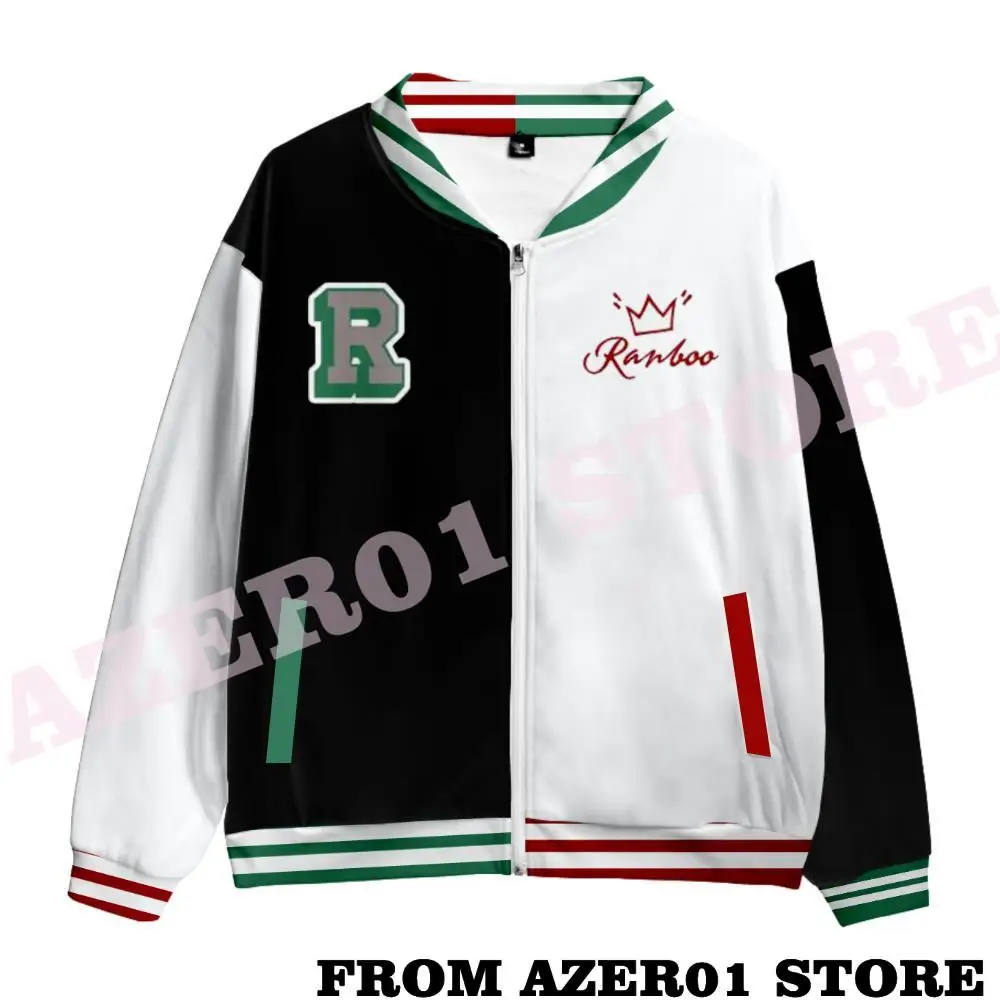 Ranboo-Chaqueta con estampado 3D para hombre y mujer, Sudadera con capucha con Logo de Dream Team SMP, uniforme de béisbol informal, ropa de calle