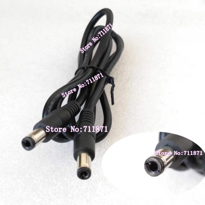 2*0.75mm square 5.5*2.5 Male to Male Power Line Cable Pure Copper 2.5 5.5 Male to 5.5X2.5 Male Power Cord Cable Line DC 5.5*2.5