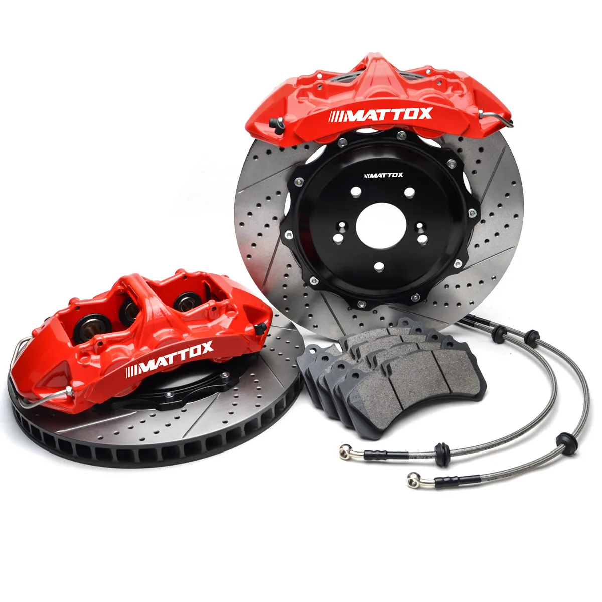 Mattox Big Brake Kit 6POT Capiler 378*32mm Slotted Brake Rotor FOR BMW E65 E66 2005 2008 E65 E66  7-Series 2002 2005 Rim 19inch