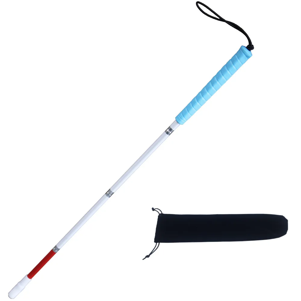 80cm / 90cm / 100cm  Aluminium Folding Blind Cane ,  White Cane ,Blue Handle, with 2 Tips,4PEA-BLU