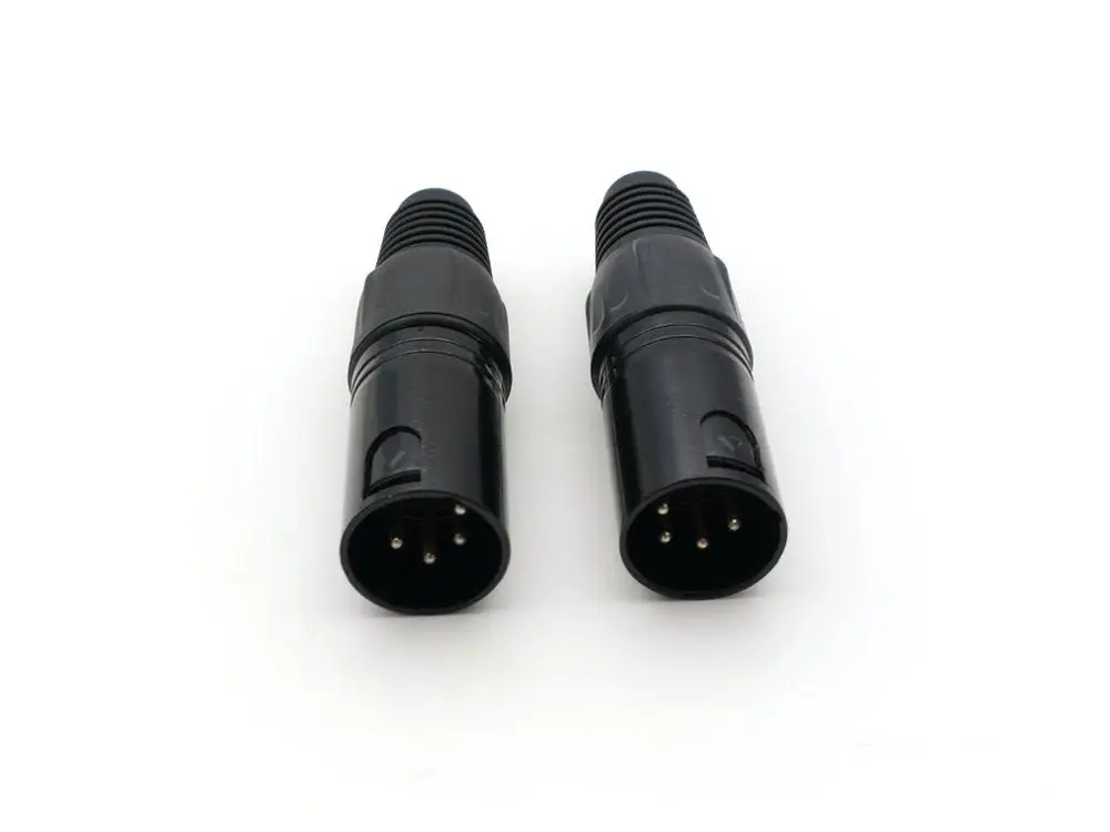 

200PCS 4-Pin XLR Male Connectors adapter