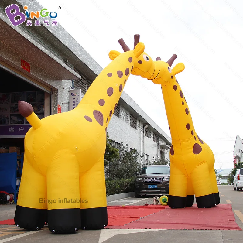 

Customized 8X4.2 Meters Inflatable Giraffe Arch for Outdoor Decoration / Inflatable Cartoon Arch Toys