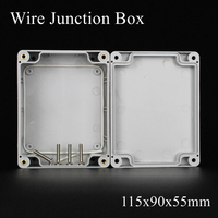 115x90x55mm ABS IP65 Waterproof Plastic Wire Junction Box Distribution Enclosure Project Case Electronic Terminal Instrument