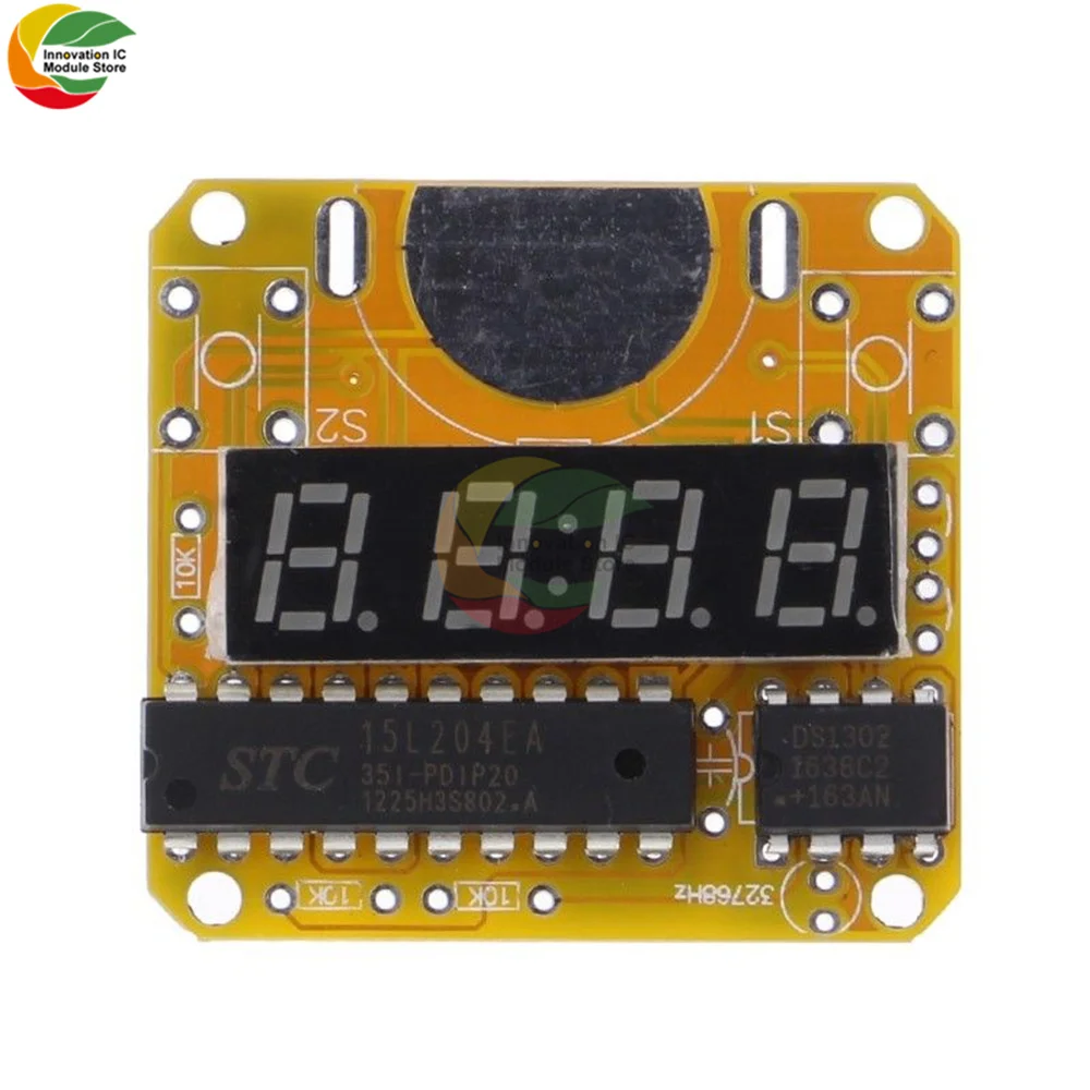 Brand New Transparent 4 Digit LED Watch Electronic Clock DIY Kit Smart Electronic Microcontroller LED Watch Electronic Clock Kit