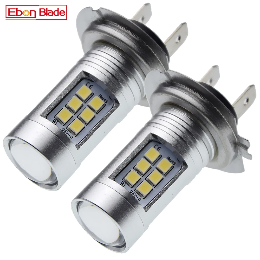 

2 x H7 Led Bulbs Head Light Fog Lamp For Kawasaki Ninja ZX6R ZX6RR 250R 650R KLR650 Z750 Z750S Z1000 Yamaha YZF R1 R6 R6S YZF-R6