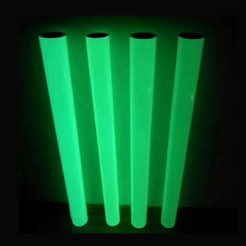 Self-Adhesive Luminescent Sheeting Film, Optical Storage Time, Printable Glowing PET Film, Lighting, 6-8 Hours