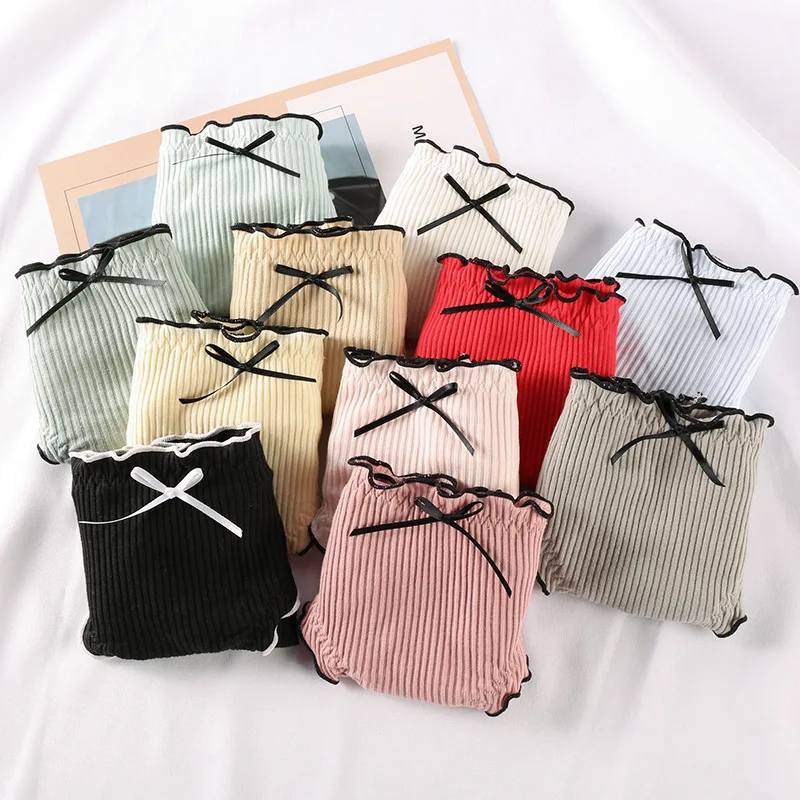 Panties for Woman Cotton underwear women sexy ingerie female briefs ladies casual girl Bow underpants intimate panty