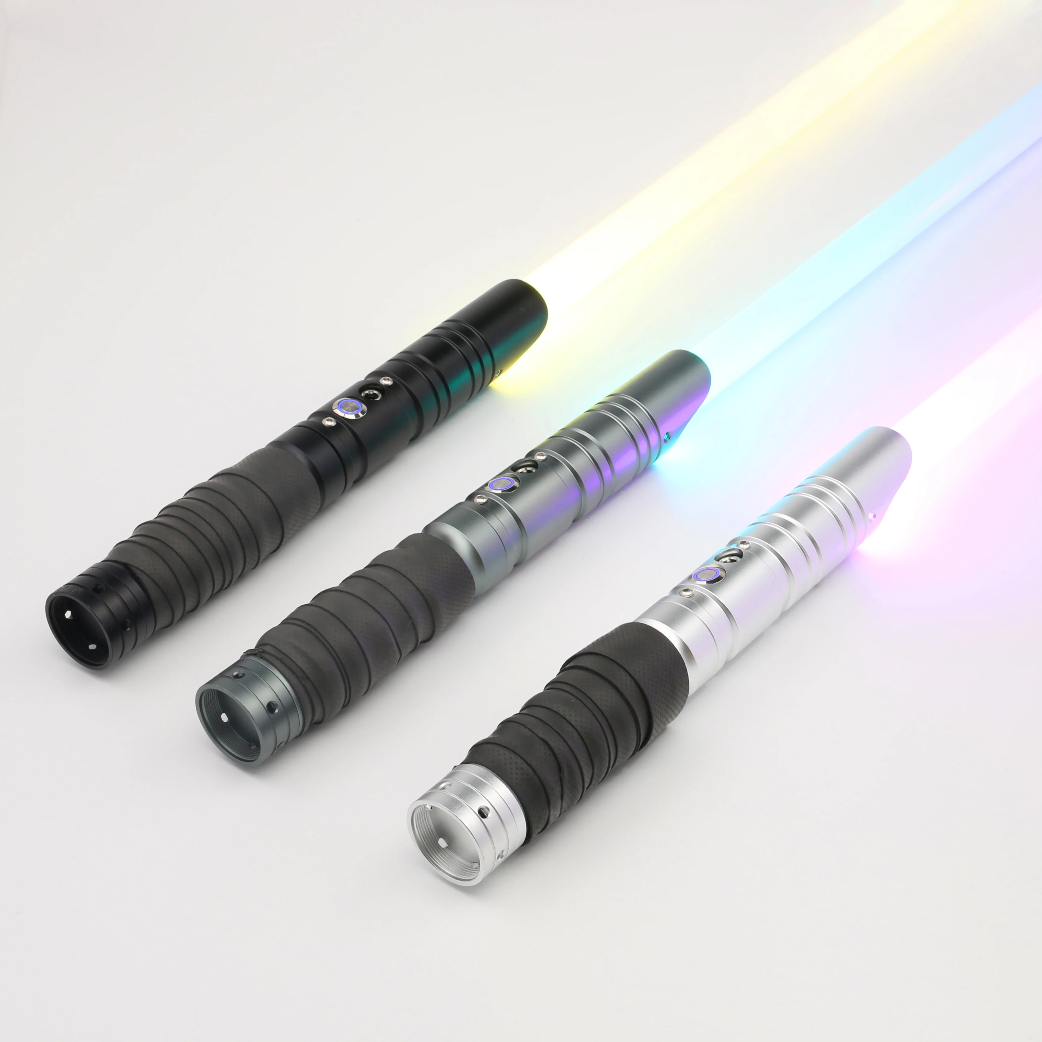 New  series lightsaber RGB lightsaber with metal handle and LED light youth toy heavy weapon duel skywalker laser sword