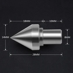 RapDuty-Contre-pointe de tour à bois à tige de 8mm, centre de roulement vivant, utilisé dans des tours auto-faits, remplacement de contre-pointe de tour à bois de perles