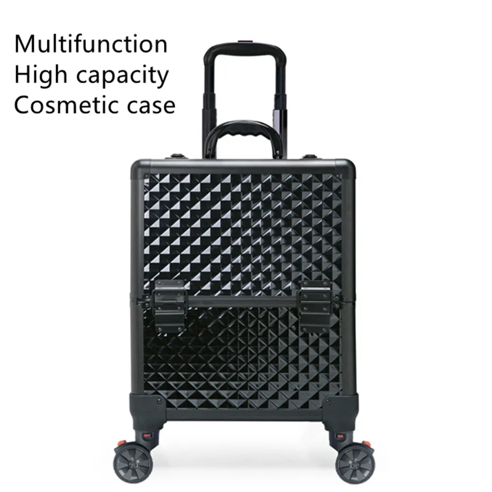 Professional tattoo plastic surgery toolbox beauty makeup tattoos trolley case cosmetic bag makeup artist travel make up luggage