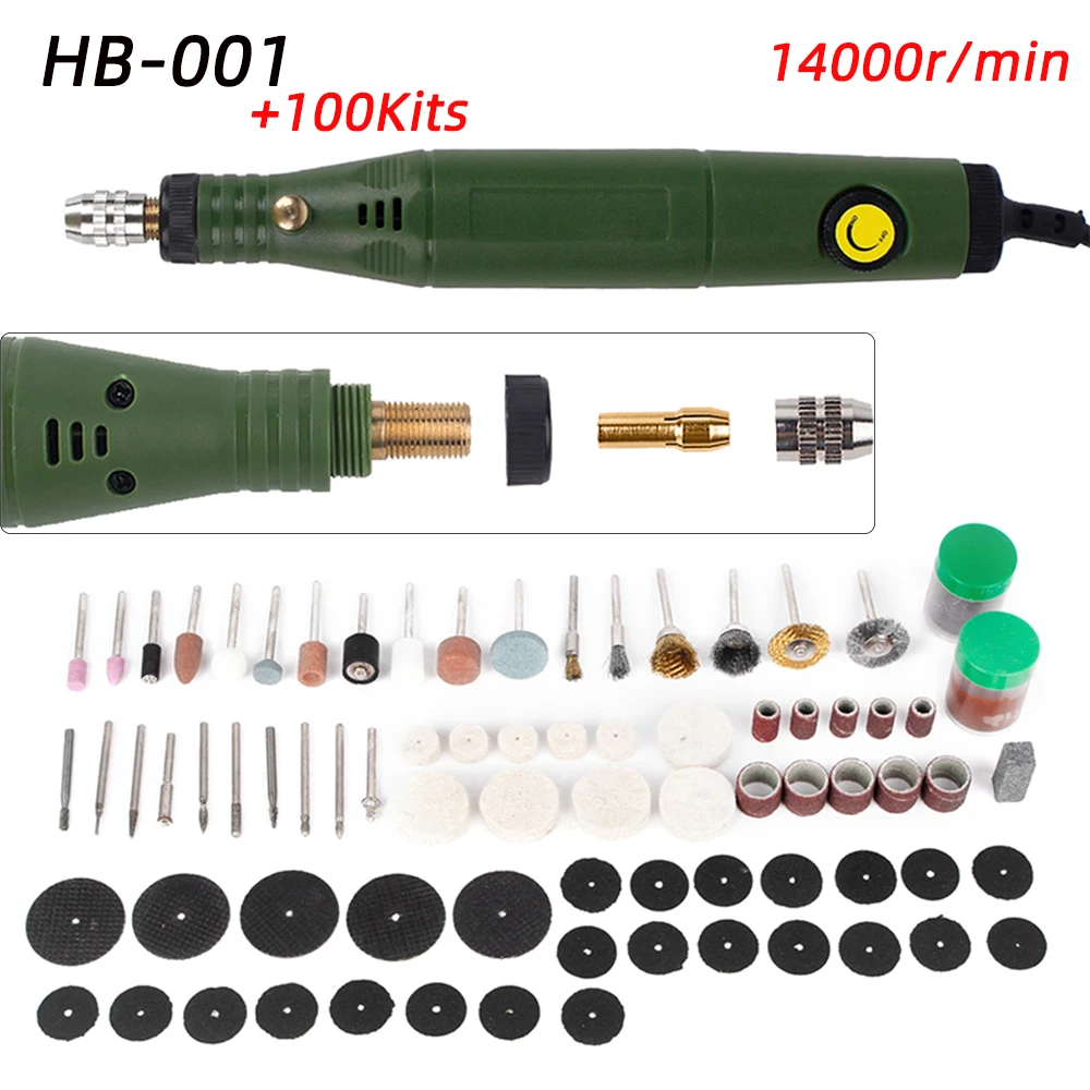 

Variable Speed Rotary Tool Electric Tools 5000~18000rpm Mini Drill position for Dremel Rotary Tools mini grinding machine