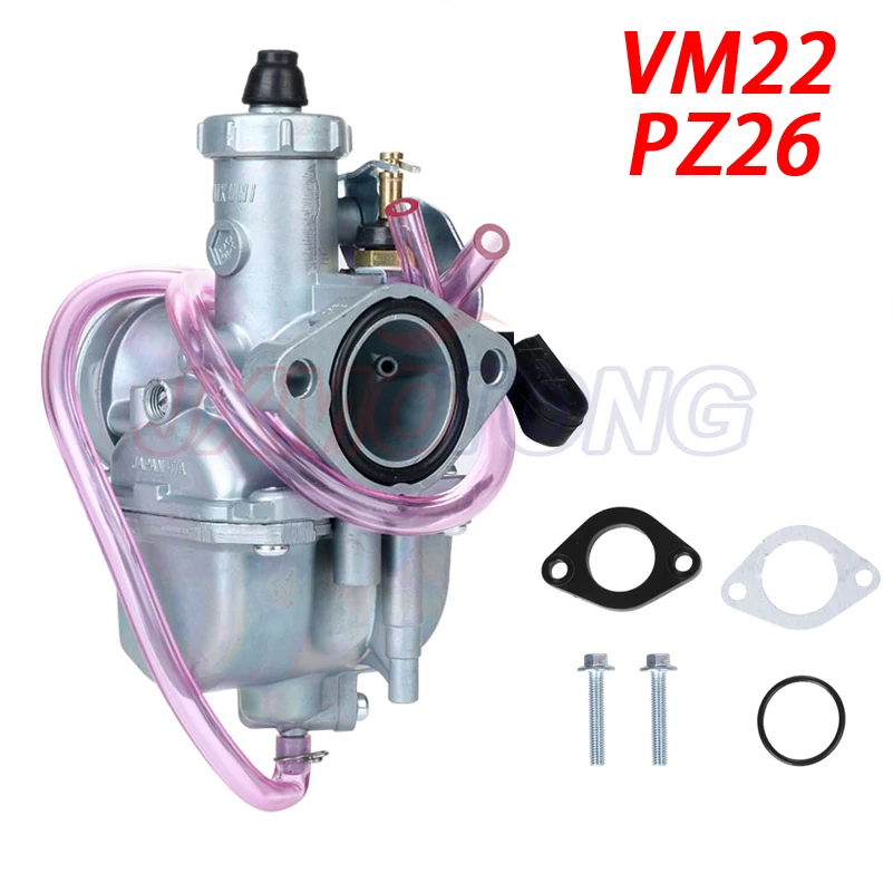 VM22 26mm Carburetor for Mikuni Intake Pipe Pit Dirt Bike 110cc 125cc 140cc Lifan YX Zongshen Pit Dirt Bike XR50 CRF70 KLX BBR