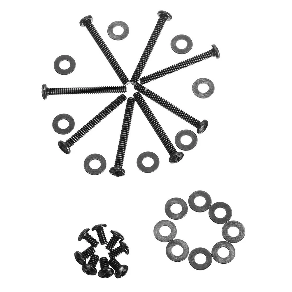 Almohadillas de radiador de refrigeración por agua, Kit de eliminación de tornillo corto largo negro, carcasa de Metal duradera para ordenador, montaje de ventilador para serie Hydro