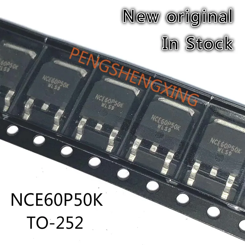 10PCS/LOT  NCE60P50K 60V50A TO-252 NCE60P50  New original spot hot sale