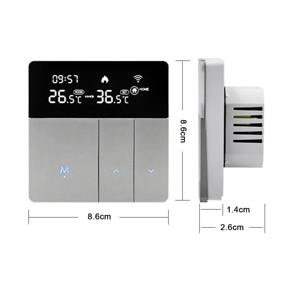 Tuya WiFi termostato intelligente riscaldamento a pavimento elettrico acqua Gas caldaia regolatore di temperatura funziona con Yandex Google Assistant