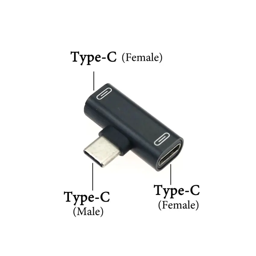 ChengHaoRan 2 в 1 двойной тип C адаптер для Huawei Xiaomi Type-c зарядный адаптер для телефона конвертер наушники аудио