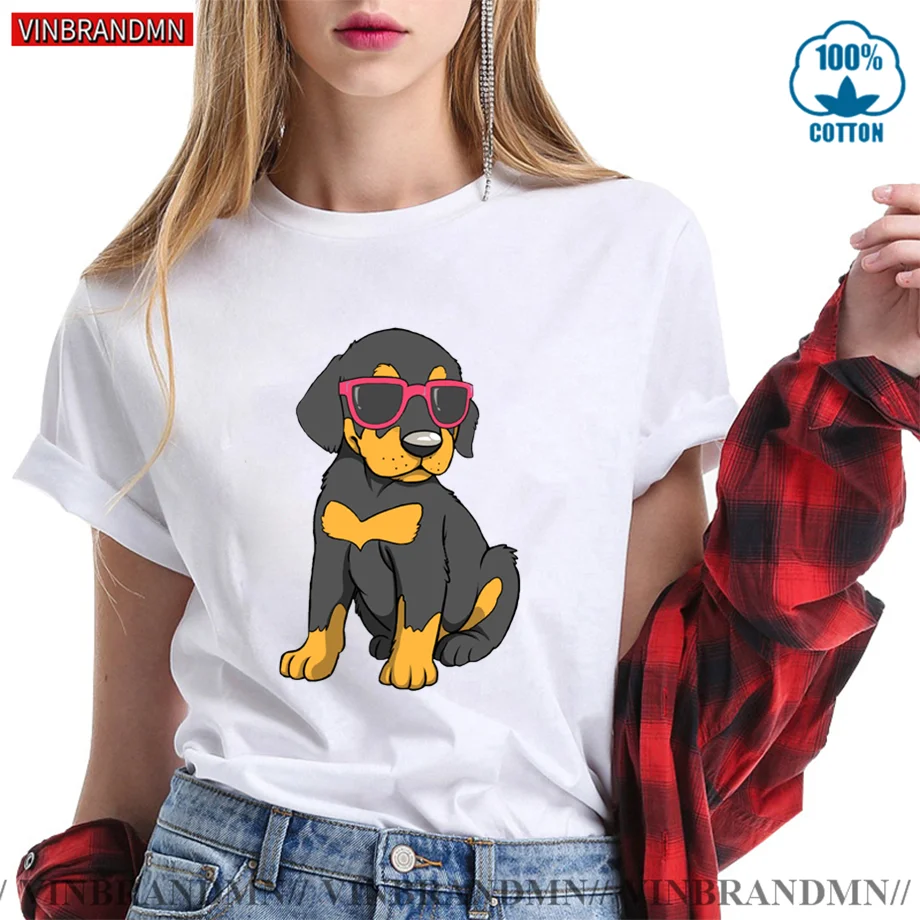 Vinbrandmn Cute Doberman Puppy Gift Tee shirt Camisa Fit Funny Doberman Pinscher T shirt women Doberman dog T-shirt camisa Mujer