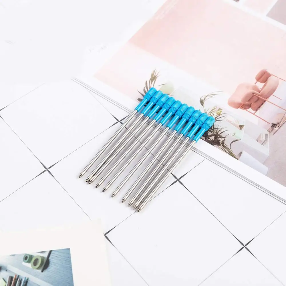 1 PCS 3.2 Inch Blue Ink Ballpoint Pen Replacement Refills Smooth Writing Ball Point Pen Refills Core For Big Crystal Diamond Pen