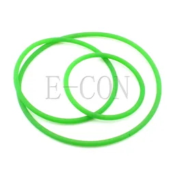 6mm Rough PU Round Strap Propulsion Green Ring Belt 300-750mm for Groove pulley