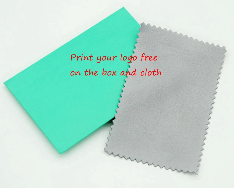 

Print Custom logo 2000Pcs Silver Polish Cleaning Polishing Cloth With Package Wiping clean Jewelry Suede Maintenanc