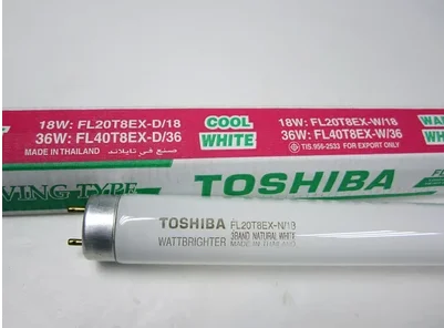 Original TOSHIA Toshiba Three-wavelength Inspection to Color Lamp FL20T8EX-N/18 Daytime White Fluorescent Lamp