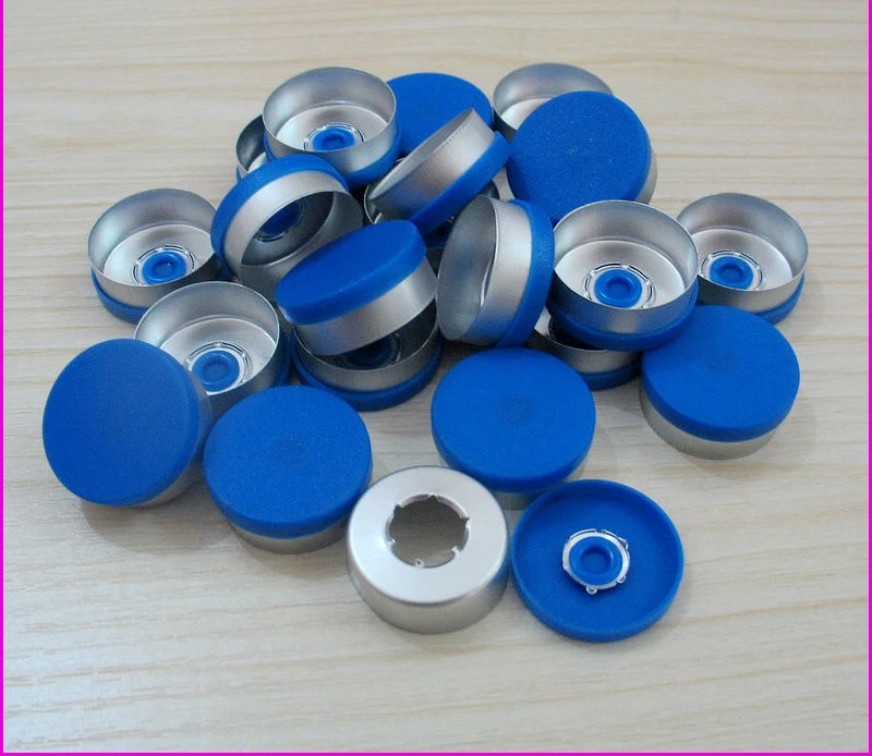 100Pcs 20Mm Kleur Opties Aluminium Plastic Cap Glazen Flacon Caps Seal Scheur Cap Aluminium Tops Voor Krimp glazen Flacon