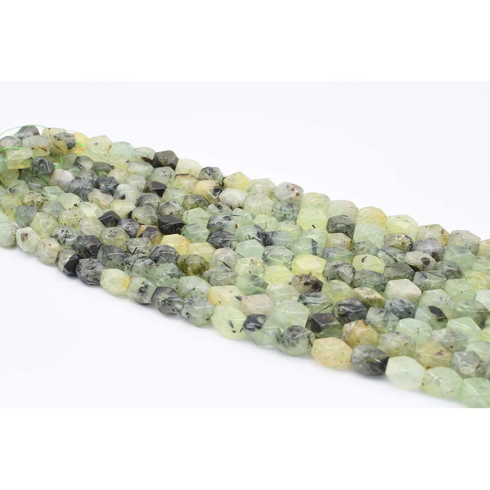 

12x16 мм AA натуральный граненый Пренит неправильный овал каменные бусы для плетения браслетов, ожерелий и браслетов ювелирные изделия делая 15 "Бесплатная доставка