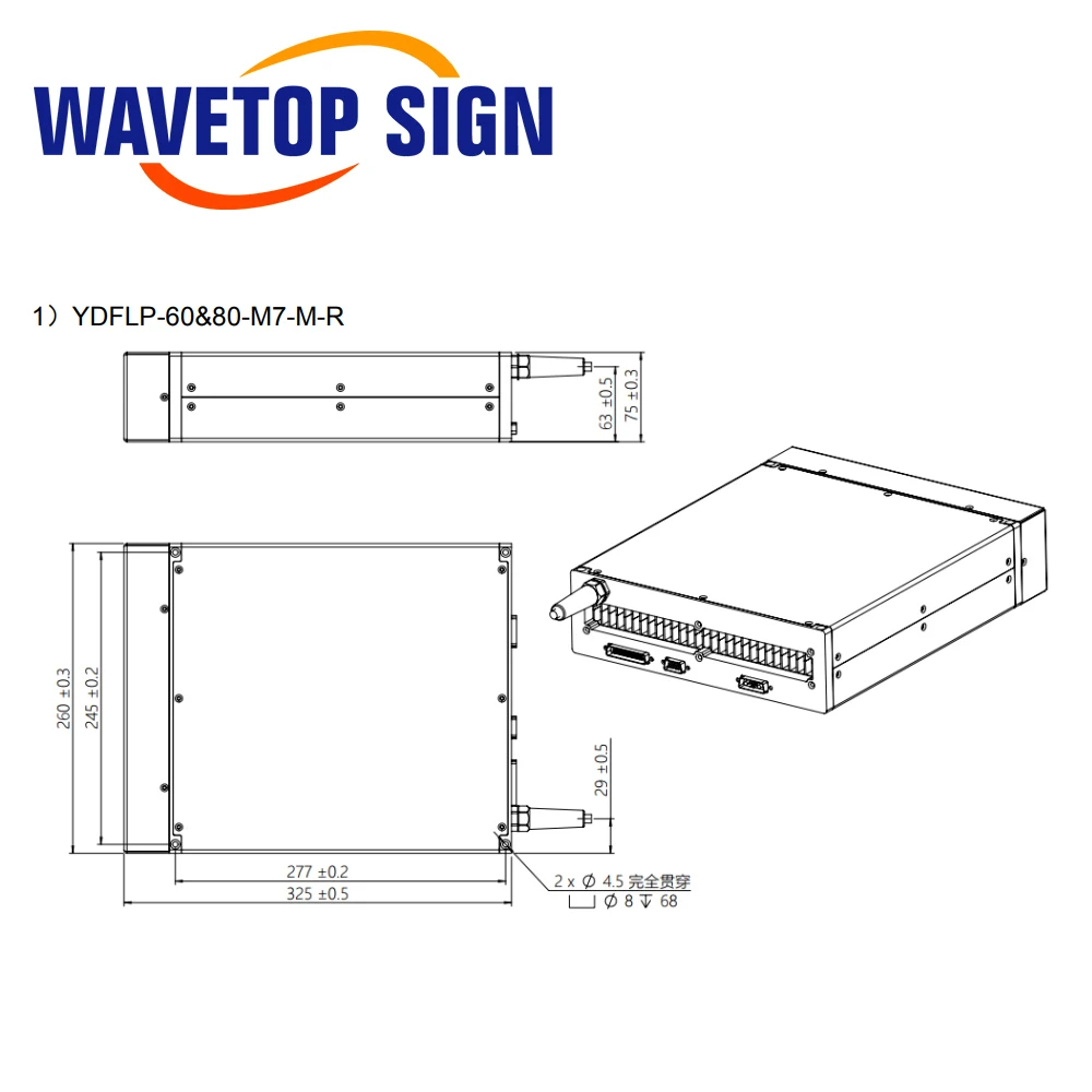WaveTopSign JPT 20-100W MOPA Pulse Width Fiber Laser Module With Red Dot High Quality for Fiber Laser Machine